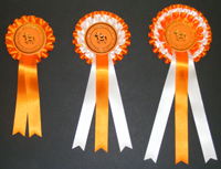 1, 2 and 3 tier Lord rosettes